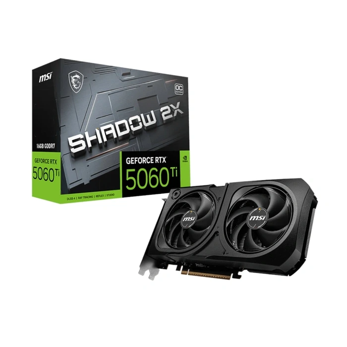MSI GeForce RTX 5060 Ti 16G Shadow 2X OC PLUS Graphics Card
