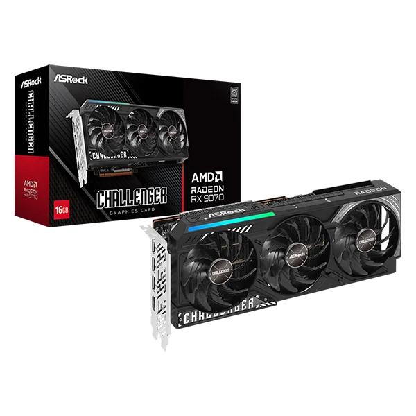ASRock Radeon RX 9070 Challenger 16GB Graphics Card - RX9070CHALLENGER16G
