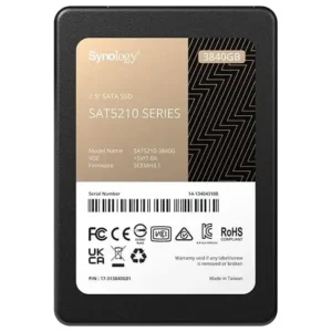 3.84TB Synology SAT5210 2.5" Internal Solid State Drive (SSD) - SAT5210-3840G