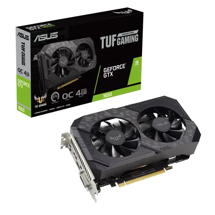ASUS GeForce GTX 1650 TUF Gaming V2 OC Edition 4G - TUF-GTX1650-O4GD6P-V2-GAM