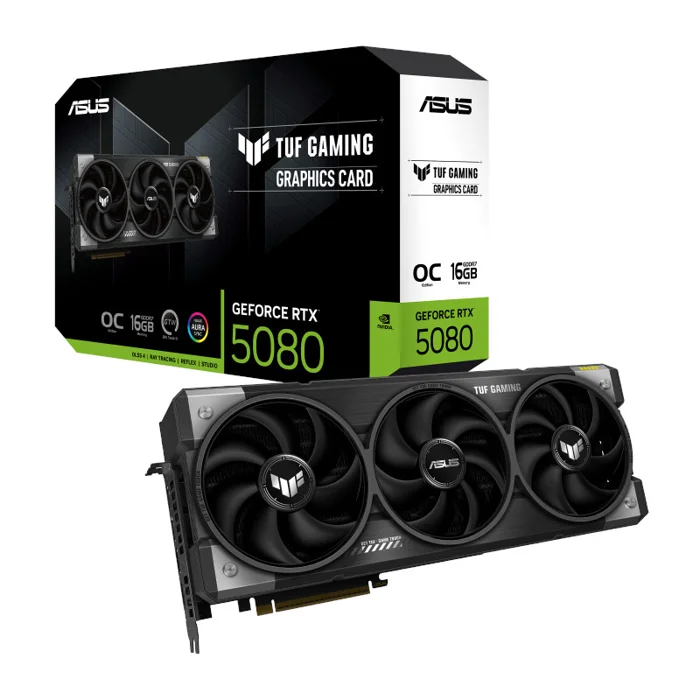Asus GeForce RTX 5080 TUF GAMING OC 16GB Graphics Card - TUF-RTX5080-O16G-GAMING