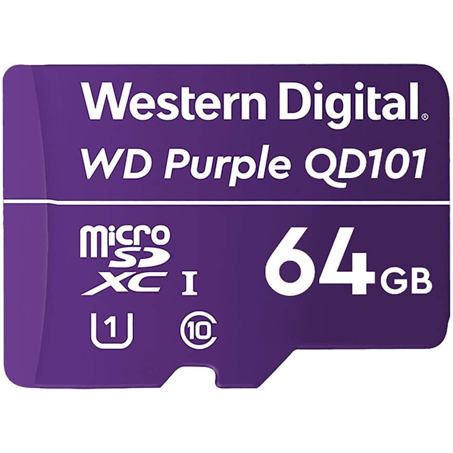64GB Western Digital (WD) Purple WDD064G1P0C MicroSD Card