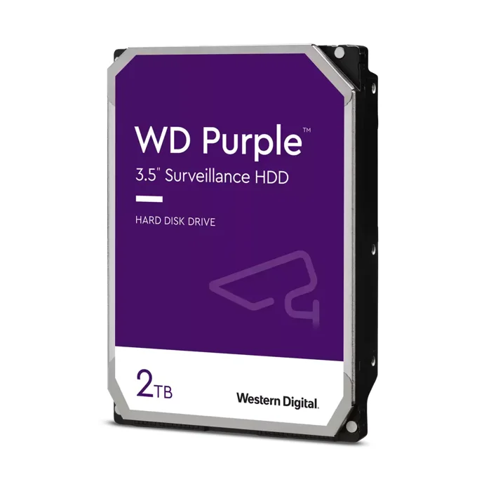 2TB Western Digital Purple 3.5" Internal Surveillance Hard Disk Drive (HDD) - WD23PURZ