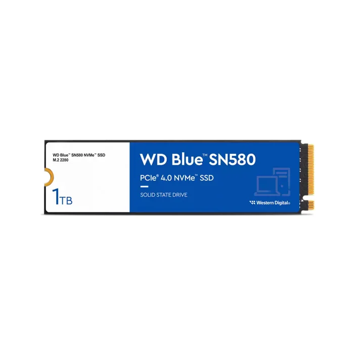 1TB Western Digital Blue SN580 Gen 4.0 M.2 NVMe Internal SSD - RIG-WDS100T3B0E