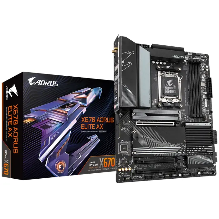 Gigabyte X670 AORUS Elite AX Motherboard - RIG-X670 AORUS ELITE AX