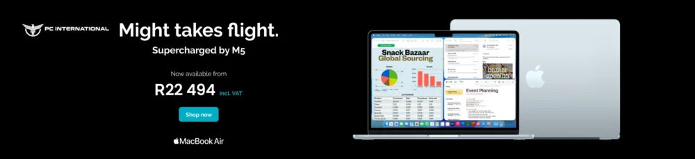 Apple MacBook Air M5 now available from R22 494 incl. VAT at PC International South Africa