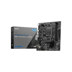 MSI H610M-S PRO DDR4 m-ATX Motherboard For Intel LGA 1700 CPU - PRO H610M-S DDR4