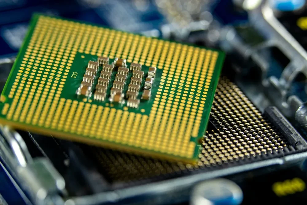 CPU Chip up close