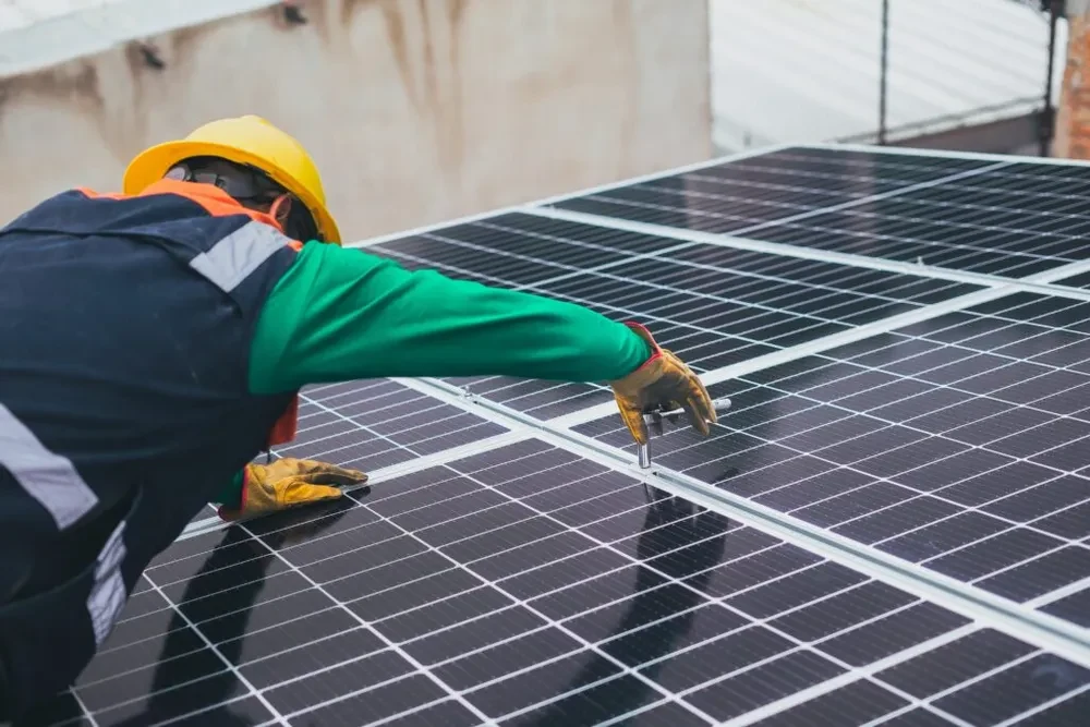 Solar Panel fitting.